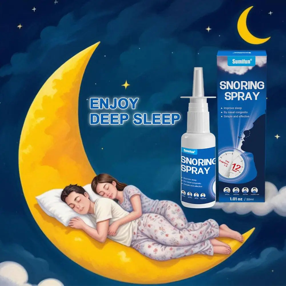 30ML Nasal Anti Snoring Device Nose Spray Relieves Comfortable Well Apnea Cleanliness Sleep Care Cavity Sleep Nasal Care He S7Y3