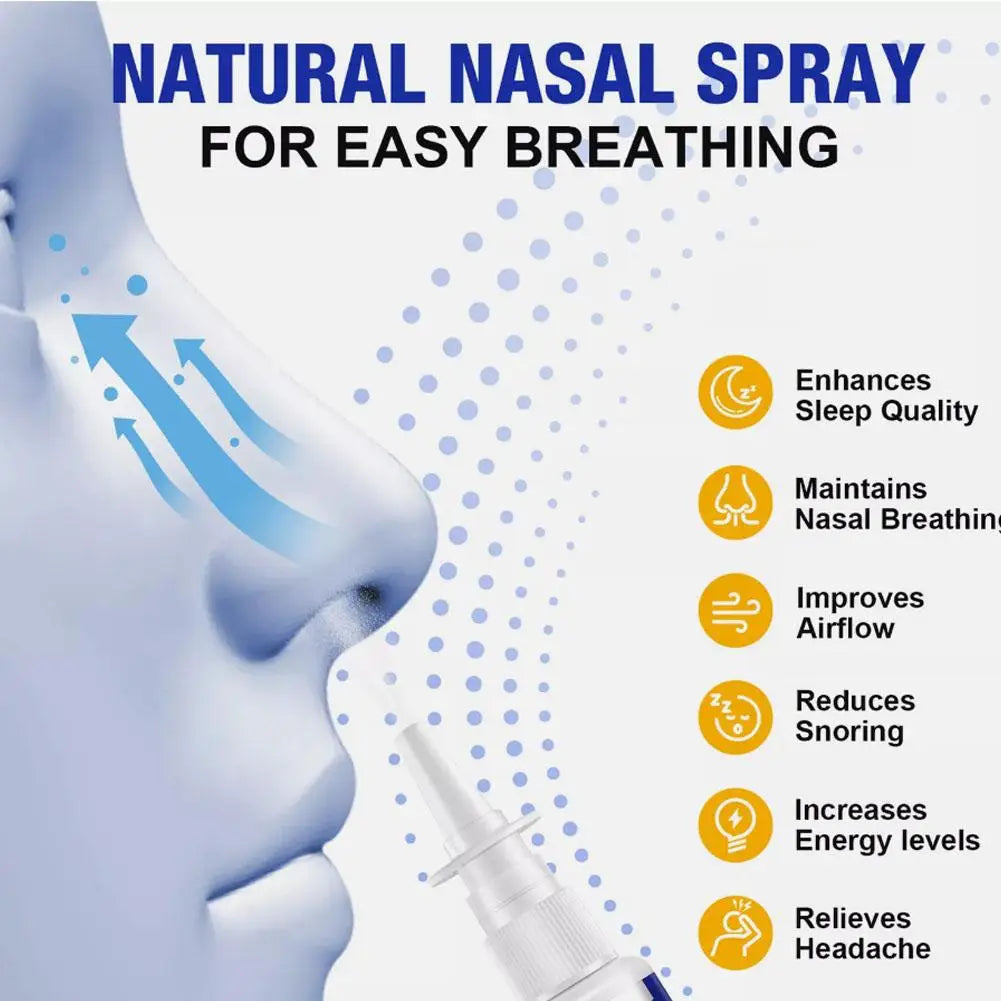 30ML Nasal Anti Snoring Device Nose Spray Relieves Comfortable Well Apnea Cleanliness Sleep Care Cavity Sleep Nasal Care He S7Y3