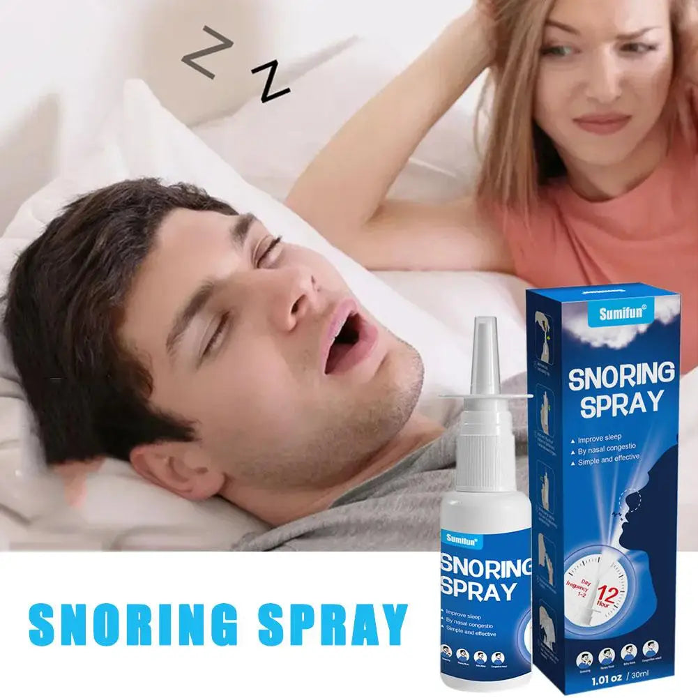 30ML Nasal Anti Snoring Device Nose Spray Relieves Comfortable Well Apnea Cleanliness Sleep Care Cavity Sleep Nasal Care He S7Y3