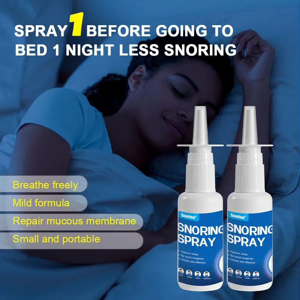 30ML Nasal Anti Snoring Device Nose Spray Relieves Comfortable Well Apnea Cleanliness Sleep Care Cavity Sleep Nasal Care He S7Y3