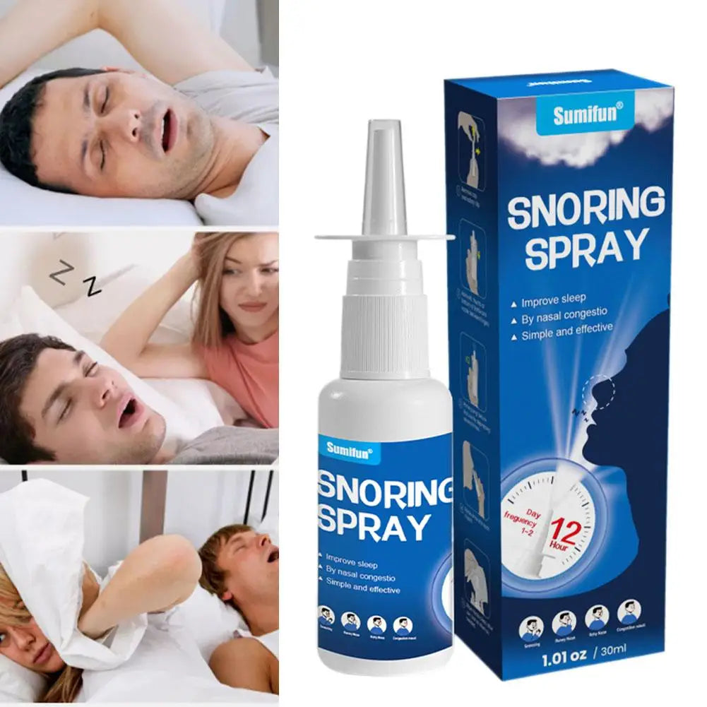 30ML Nasal Anti Snoring Device Nose Spray Relieves Comfortable Well Apnea Cleanliness Sleep Care Cavity Sleep Nasal Care He S7Y3